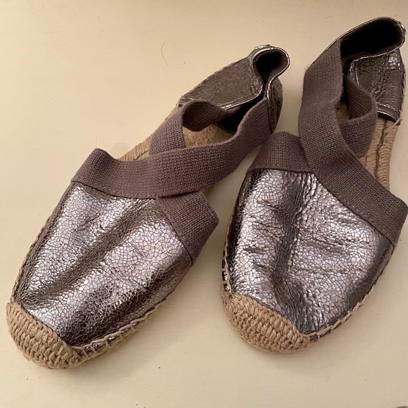 Tory Burch Silver metallic Espadrilles - Picture 1 of 6